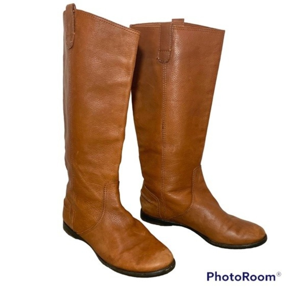 Madewell The Archive Leather Boot in English Saddle